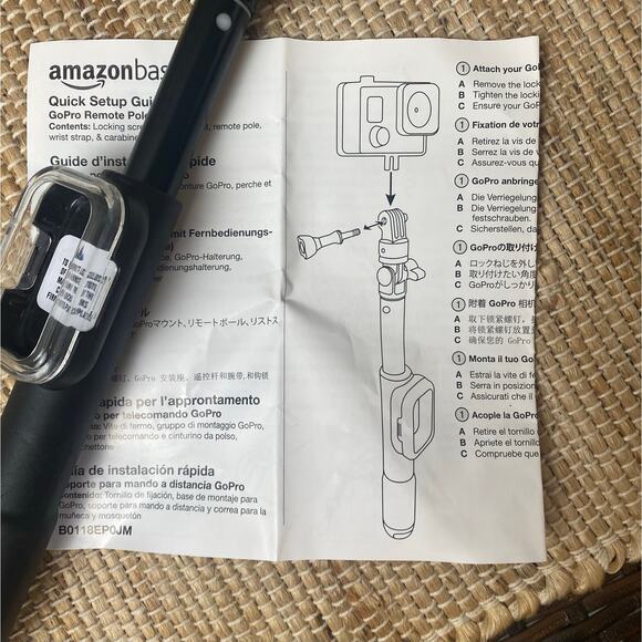 Remote Pole integrated housing for wifi remote device GoPro, Hero Amazon Basic - Picture 10 of 11